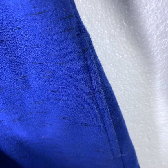 Lucy Medium Blue Cowl Funnel Neck Pullover Hoodie - Picture 7 of 9